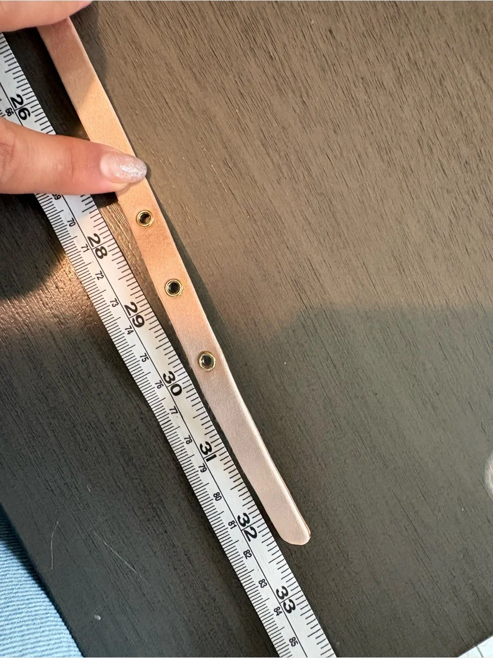 MaxMara Goldo Crystal Chain Slim Belt With FLAW